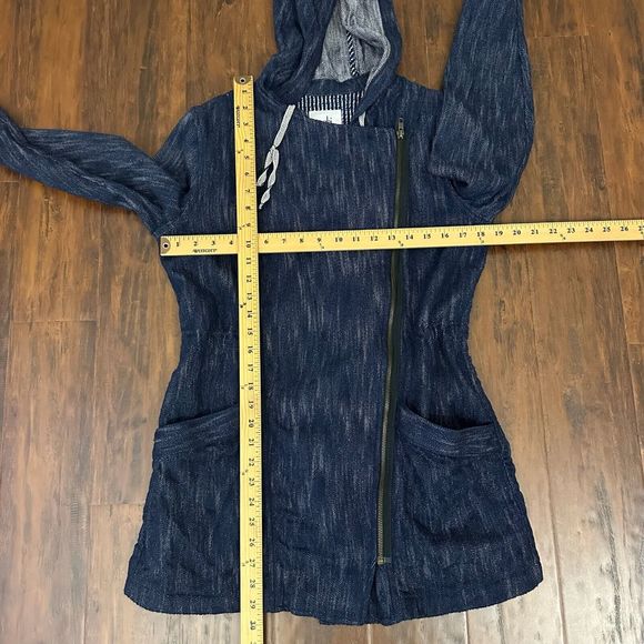 CABI #5100 Hooded Adventure Anorak Full Zip Jacket Blue Indigo - Picture 12 of 12